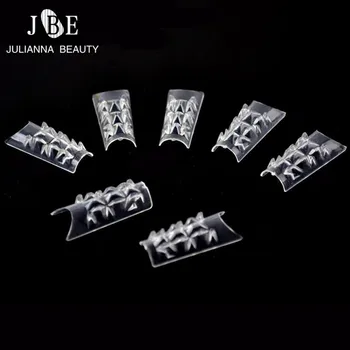 

3 Bag* 500pcs/lot False Nails 10 Size Clear Glass Fake False Mosaic Nails Tips Nail Art Tools Acrylic UV Gel 3D Nail Beauty Art