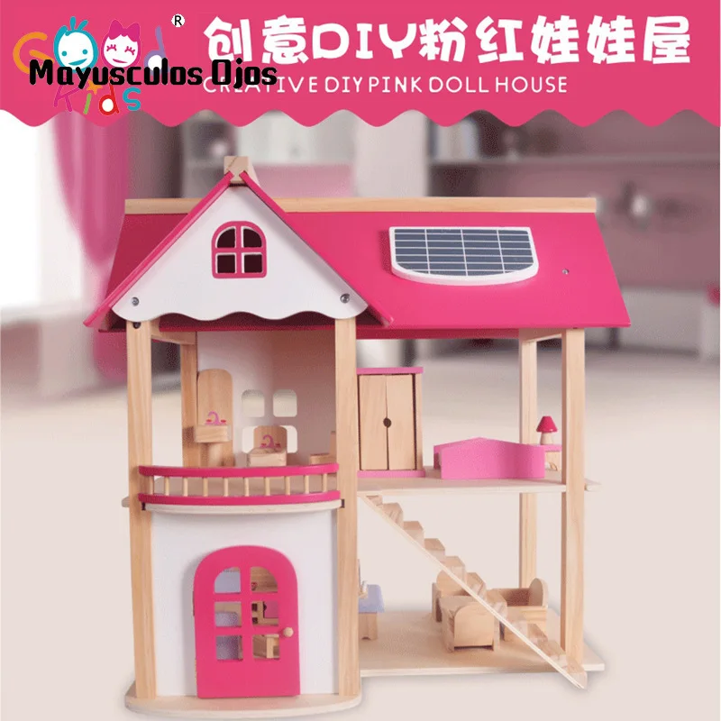 Familia de muebles de madera casa de muñecas en miniatura 6//7 personas Muñeca Juguete Niño Niño Caliente