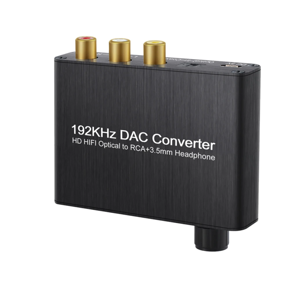 KnewFun 192 кГц цифро аналоговый преобразователь DAC оптический Toslink коаксиальный к RCA с