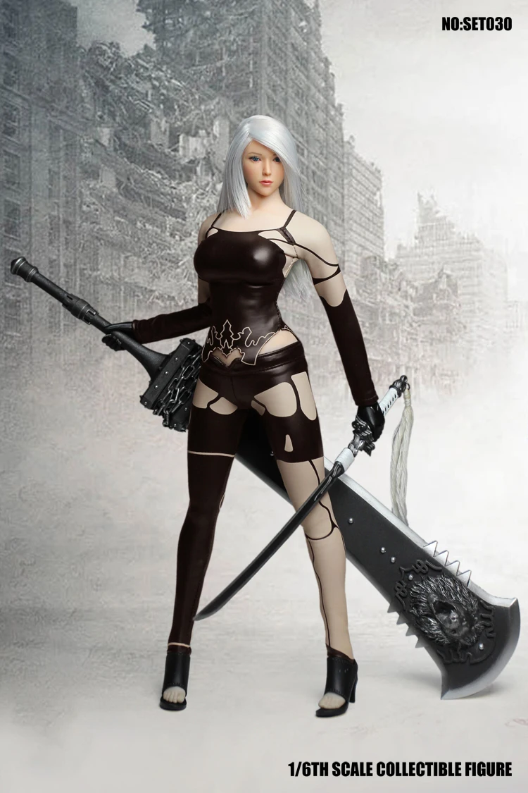 Привлекательная Женская фигурка в масштабе 1/6 SET030 серия для косплея NIER AUTOMATA YORHA
