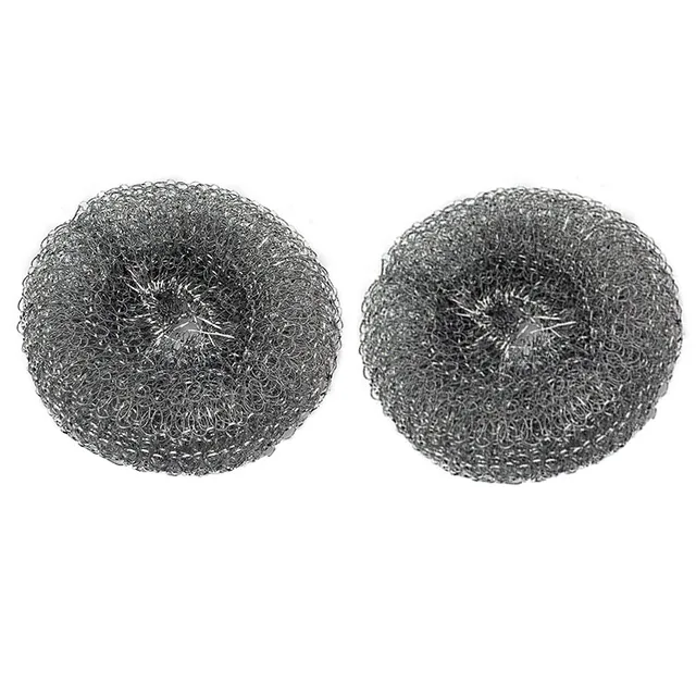 1Pcs Cleaning Brush Multiple Colour Steel Wool&Stell Ball Handle