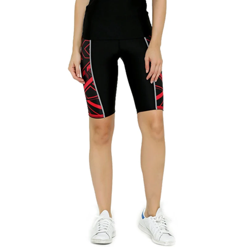 

Women Compression Tight 1/2 Length Trousers Female's Compression Girls Knee Length Fitness Workout Trousers