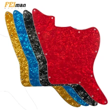 Pleroo Blank Guitar pickguards With Fixed Screw Holes For US Jazzmaster guitar Replacement guitar Scratch Plate with 13 screws