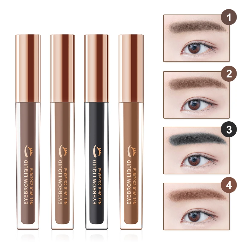 NEW 4 Colors Long Lasting Eyebrow Enhancer Eyes Makeup Peel Off Dye