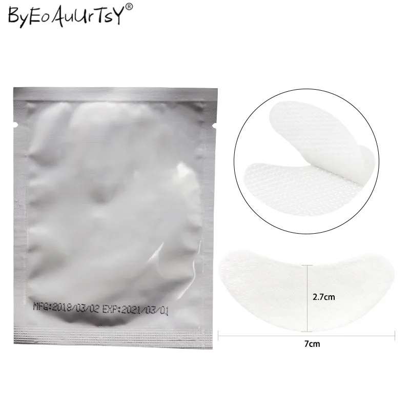100pairspack New Paper Patches Eyelash Under Eye Pads Lash Eyelash Extension Hydrating Eye Tips Sticker Wraps Mask Eyepads      (1)