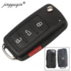 jingyuqin 2/3/4/5 Button Folding Remote Car Key Shell Flip Fob for VW Polo Golf MK6 Tiguan Touareg 202AD 202H 202Q ► Photo 3/5