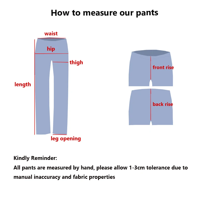 size measure of pants