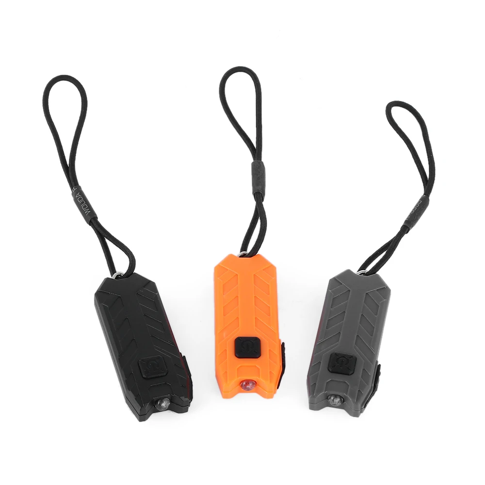 

1Pcs USB Rechargeable Portable 2 Modes Tube Keyring Light Mini LED Keychain Flashlight Key Chain Lamp Outdoor Torch