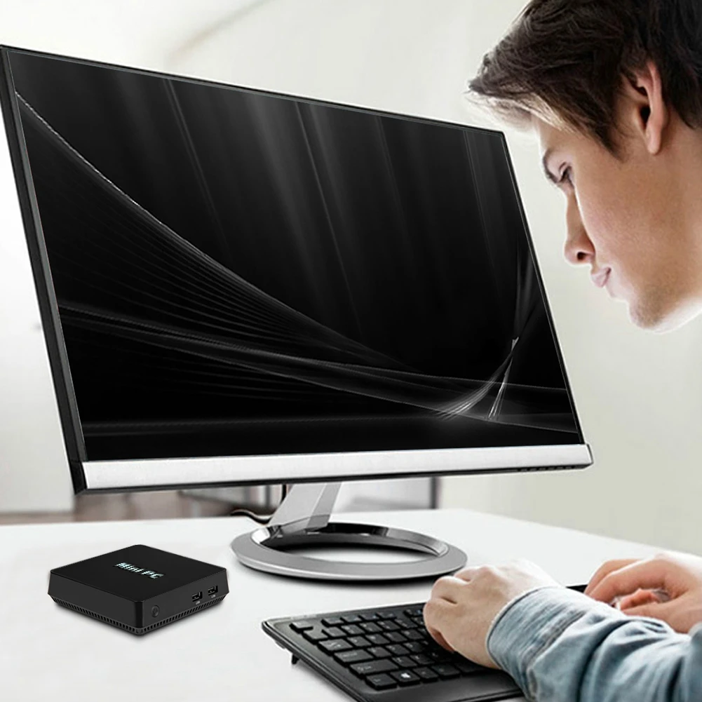 

Portable Mini PC with Intel Atom x5-Z8350 Processor Up to 1.92 GHz Intel HD Graphics 400 500MHZ 4G+64G with Windows 10 Home