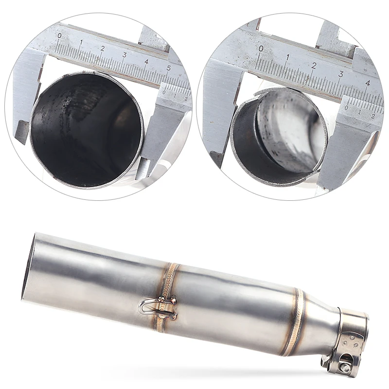 Llena de la motocicleta sistema de Escape silenciador de Escape antideslizante para YAMAHA XG250 XT250 modificado póngase en contacto con medio tubo adaptador de conexión