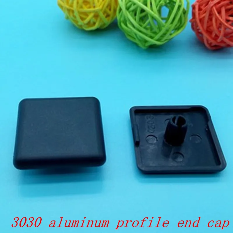 20ピース ロット3030ナイロンプラスチック製エンドキャップカバープレート3030 Euアルミプロファイル Corner Brackets Aliexpress