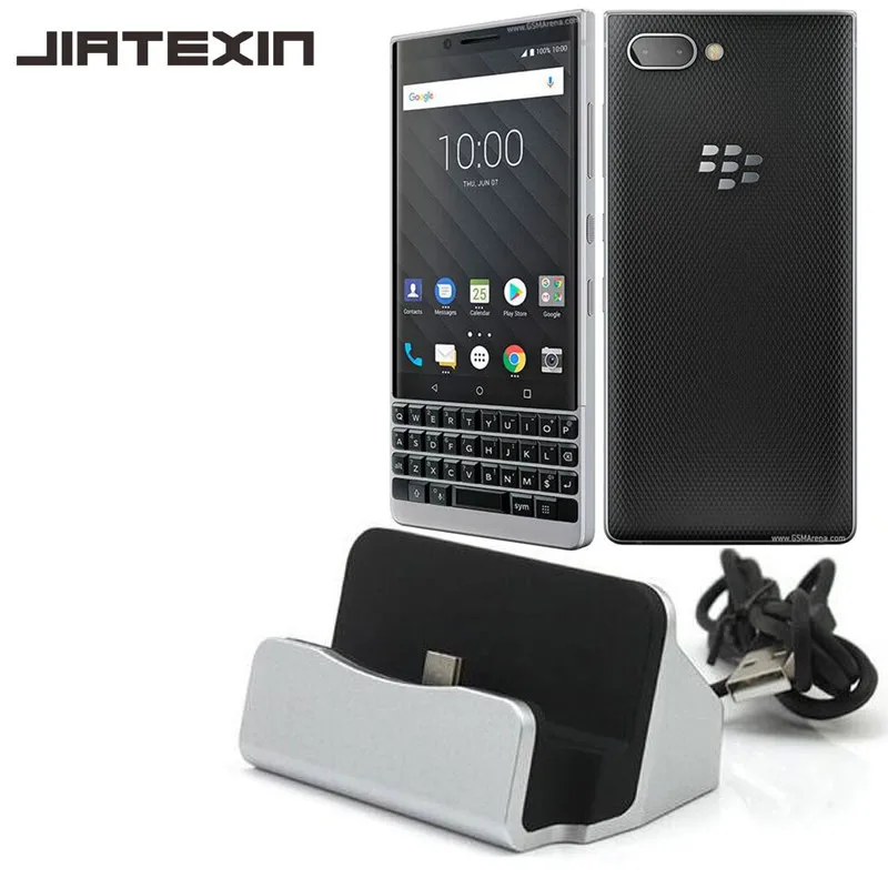 

JIATEXIN For BlackBerry Key2 Desktop Data Sync Type-C USB Cable Dock Charger Station For BlackBerry Athena Charging Dock Adapter