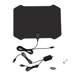 Новый 50 миль Antena цифровой HDTV Indoor телевизионные антенны с усилители домашние усилитель сигнала 1080 P