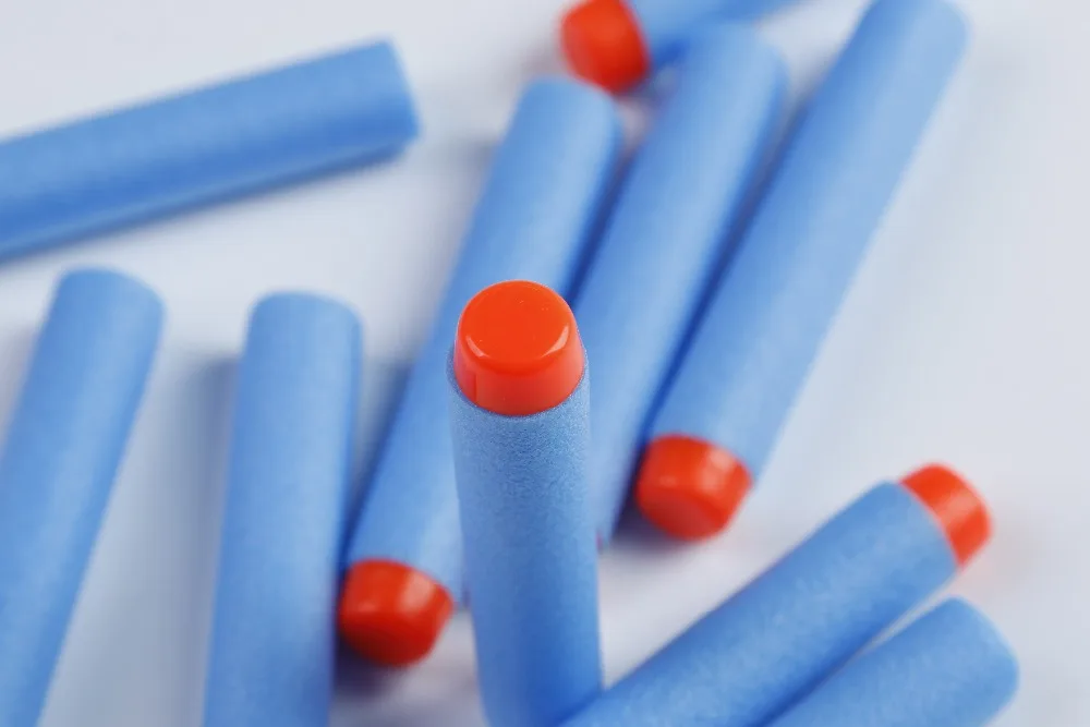 100 ПК для Nerf пулями мягкими дырочку головы 7 2 см заправка игрушка дартс оружейные