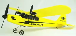 Чайка ЕНП HL803 RTF самолет Пайпер J3 cub NC26170 RC самолет WL801 обновления P1