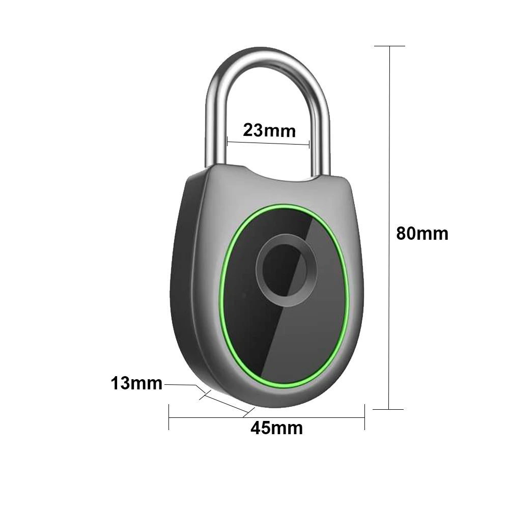 Портативный Умный Замок для отпечатков пальцев, Электрический биометрический дверной замок, USB Перезаряжаемый IP65 Водонепроницаемый домашний дверной мешок, чехол для багажа, замок