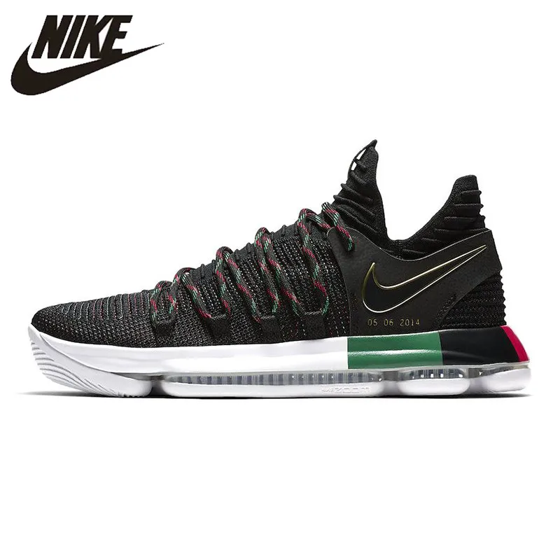 

Nike Zoom KD10 LMTD EP Men's Running Shoes, Black, Breathable Wearable Lightweight Non-slip AA4197 003