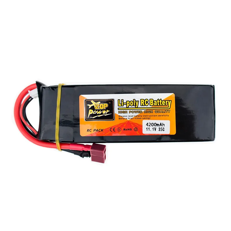 

ZOP Power 3S 11.1V 4200mAh 35C Lipo Battery XT60 T Plug For RC Airplane Helicopter FPV