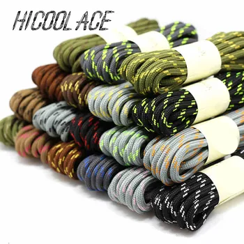 

2019 Bestselling 39"-62" Outdoor Hiking Shoelaces Round Tooling Shoelaces Dots Boot Laces for Boot and Hiking Shoes