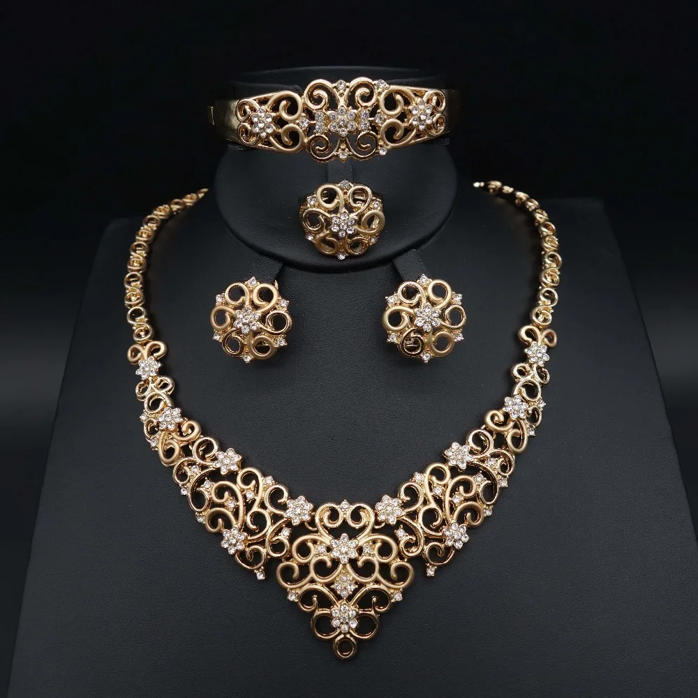 

2019 new fashion Dubai Africa Nigeria fashion wedding engagement bride bridesmaid jewelry set