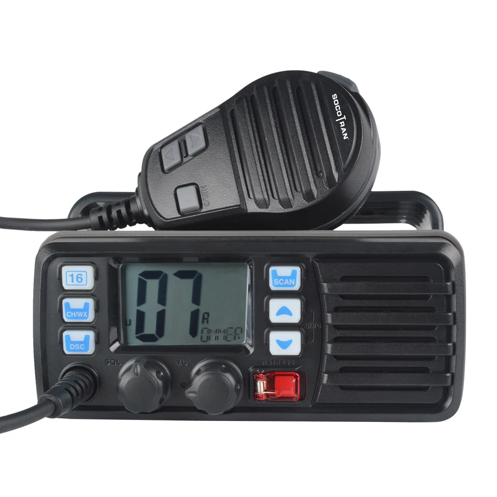 25W High Power VHF Marine Band Walkie talkie Mobile Boat Radio Waterproof 2 Way Radio mobile transceiver RS-507M
