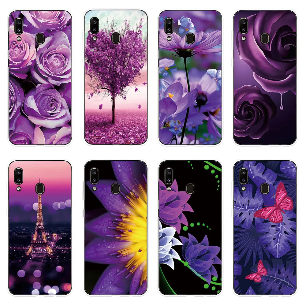 Силиконовый чехол Romance для Sumsung Galaxy A10 A20 A20E A30 A40 A50 A60 A70 A80 телефона M10 M20 M30 |