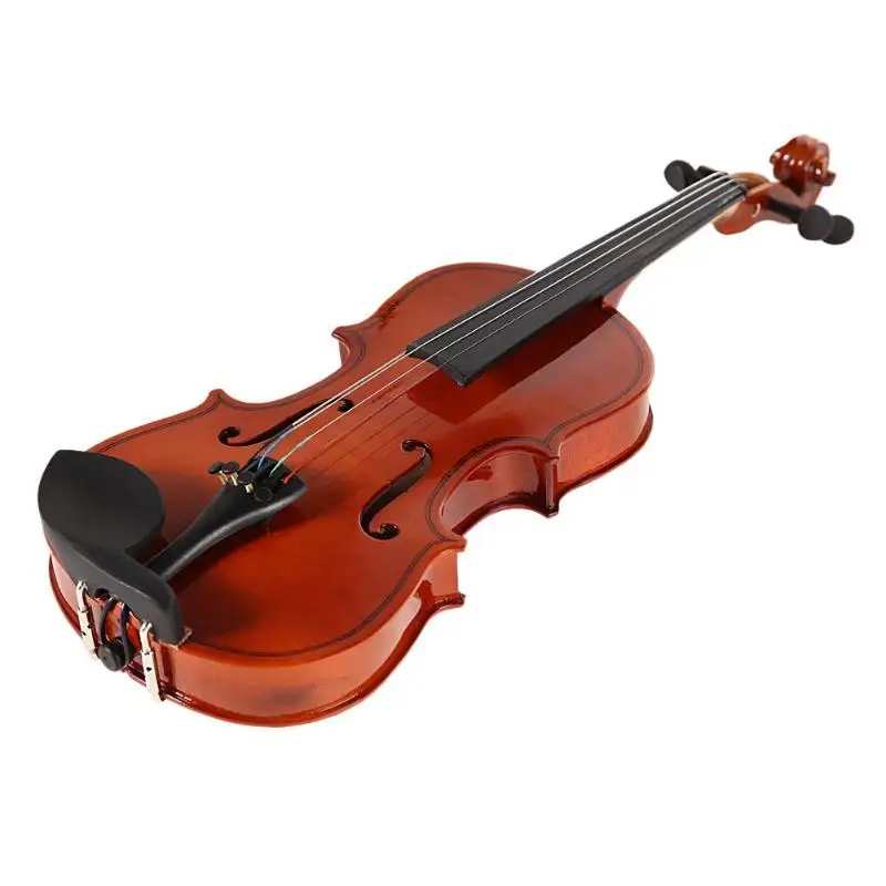 1/8 Размер матовая натуральная акустическая Скрипка с Чехол с бантом канифоль струнный музыкальный инструмент для мальчиков девочек детей