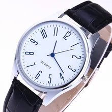 Relogio Masculino 2019 nueva moda para hombres relojes de pulsera de cuarzo con letras simples informales de cuero resistente al agua reloj de hombre