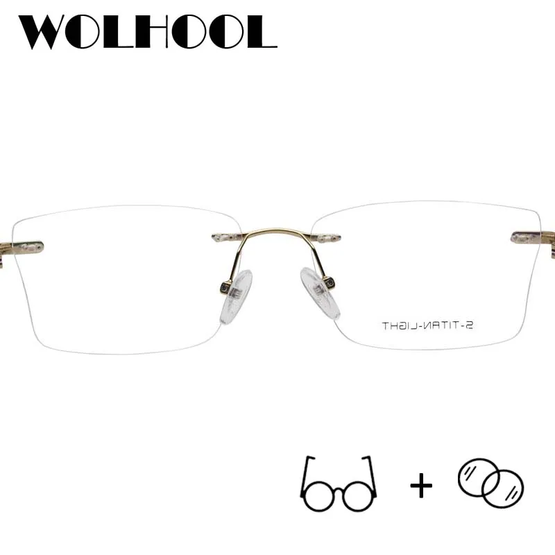 Platz Brillen Vintage Ultraleicht Legierung 09 Männer Progressive Frauen Randlose Retro Optische gxYHwIqw