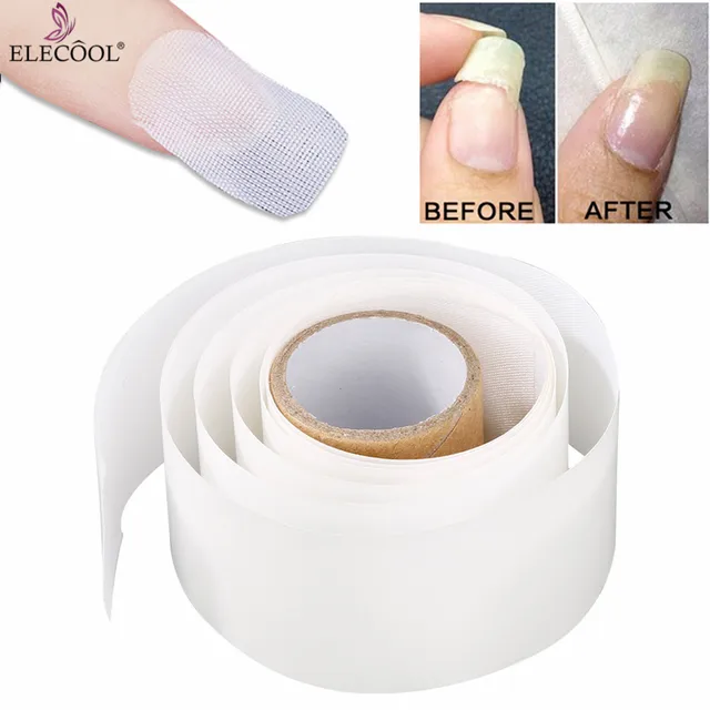 ELECOOL DIY Fiberglass Silk Wrap Nail Repair Adhesive Anti Damage ...