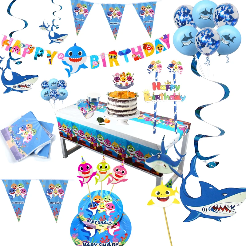 Dibujos Animados Bebe Tiburon Cumpleanos Fiesta Bolsa Regalo Dibujos Animados Bebe Tiburon Cumpleanos Fiesta Bolsa Regalo