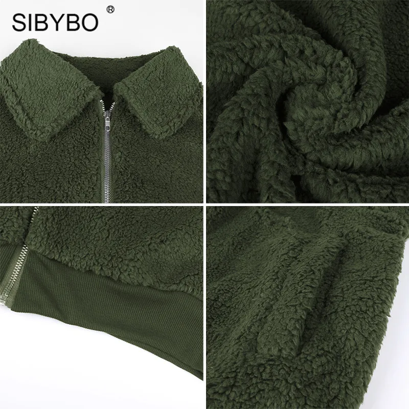 Женская теплая куртка SIBYBO повседневная однотонная приталенная с длинными
