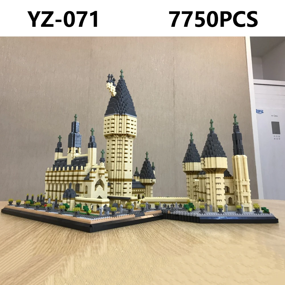 

World Famous Architecture Medieval Castle College 3D Model DIY 7750pcs Mini Building Diamond Blocks Brick Toy