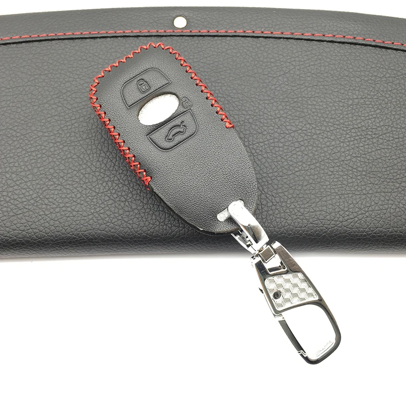 Кожаный чехол для ключа автомобиля для Subaru Impreza Legacy Outback XV автомобильный кошелек автомобильные ключи аксессуары Защита оболочки 3 ключа