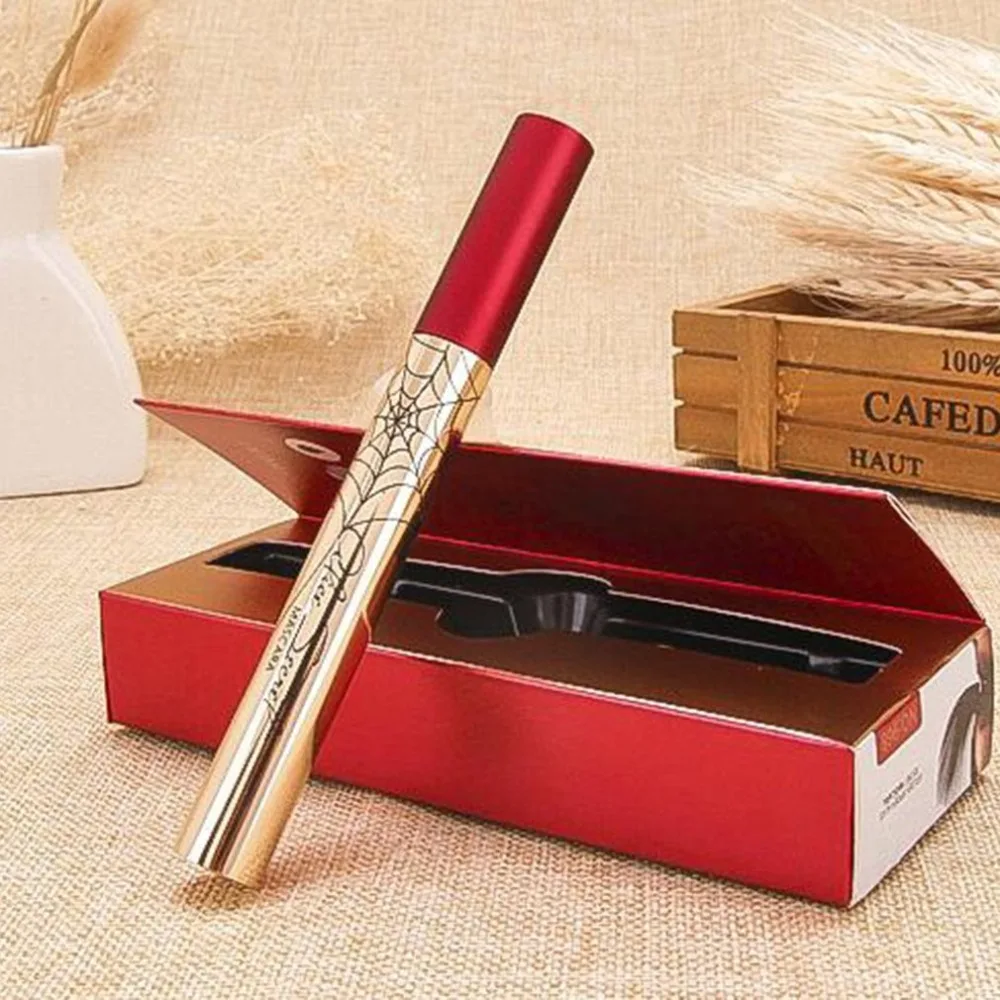 Online 1 PC Tahan Air Serat Bulu Mata Bulu Mata Maskara Efek Ganda Dual Menggunakan Maquiagem Makeup Panjang Keriting Bulu Mata