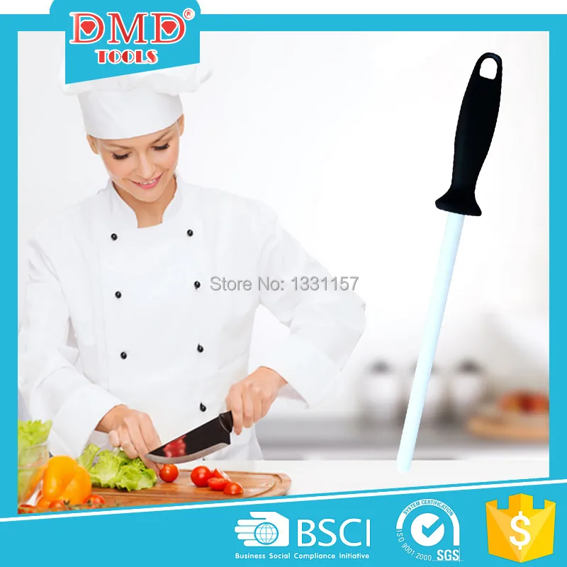 DMD 12 Inch Sharpening Stick Ceramic Kitchen Knife Rod ABS Handle Free Shipping Sharpener