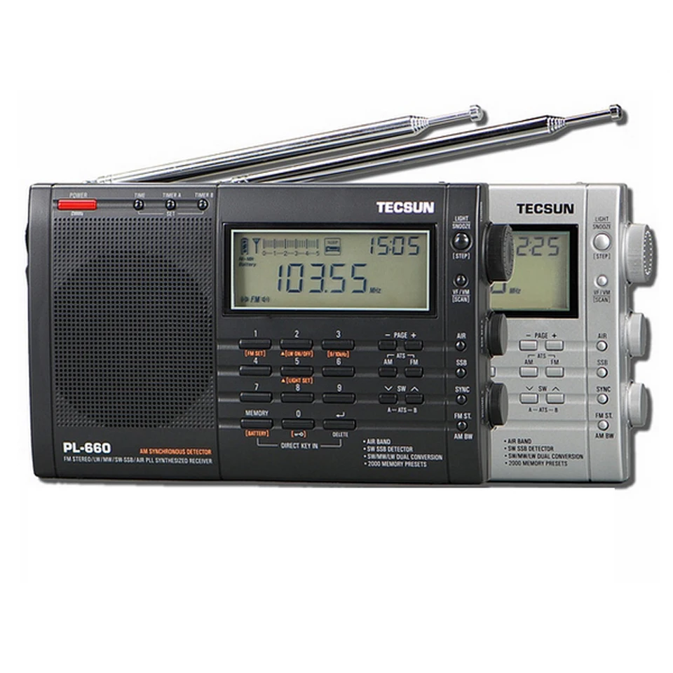 PL-660 PLL SSB VHF AIR Band Radio Receiver FM/MW