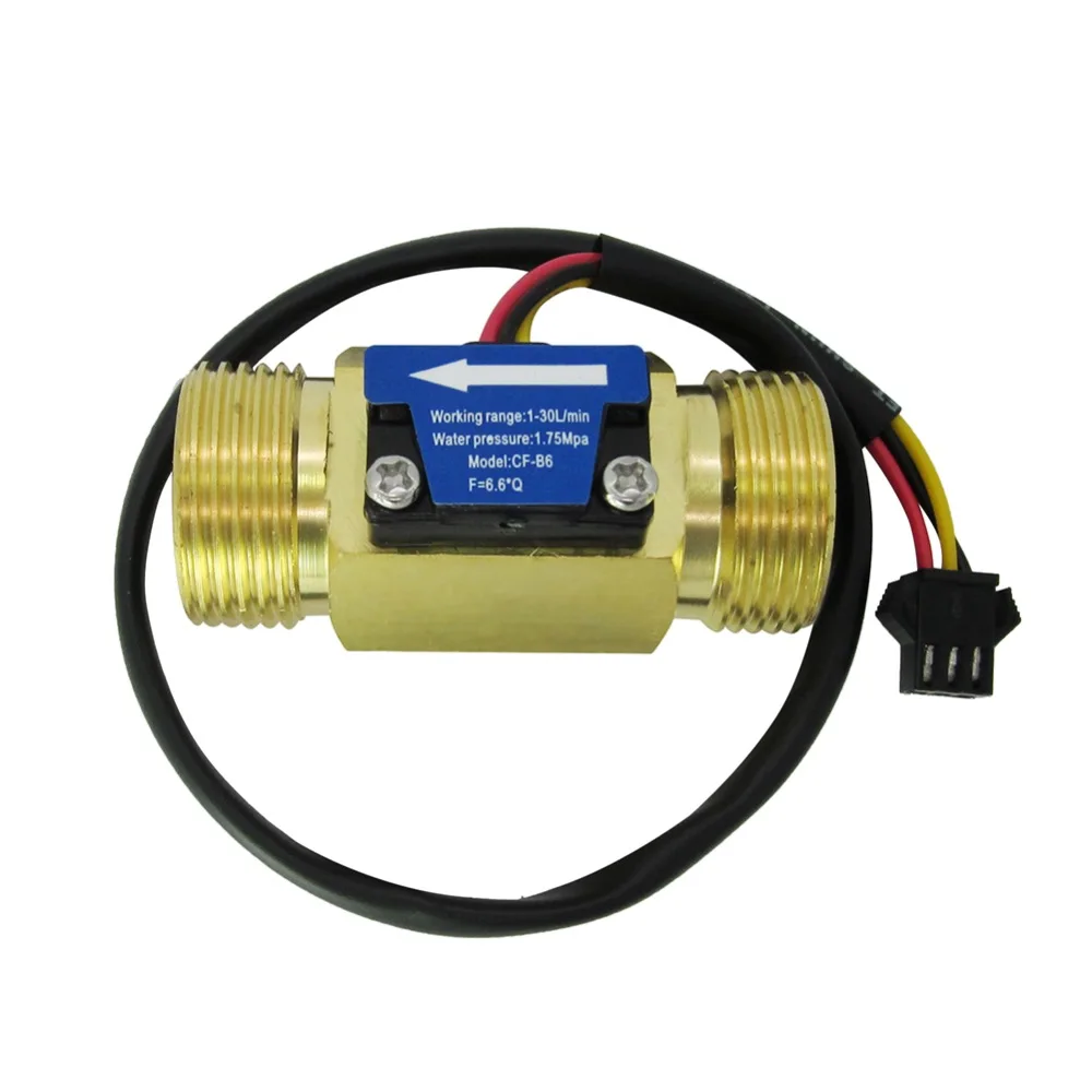 Digiten G3/4 &quot наружная резьба латунный Датчик потока воды реле расхода Counter 1 30