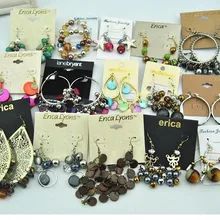 Новая мода смешанная партия серег 100 пар пакет с перемешанным набором смешанный лот серьги