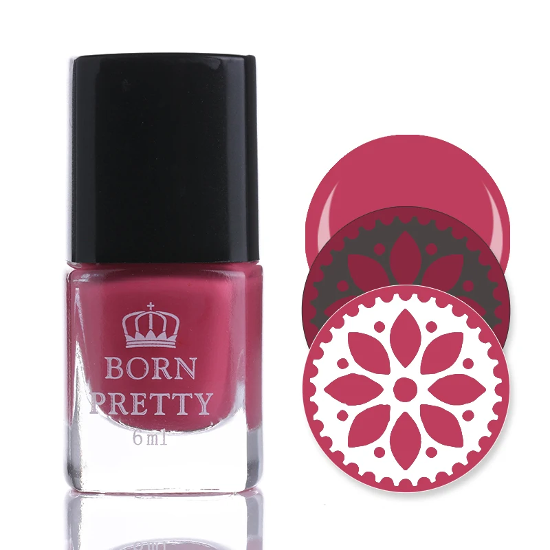 BORN PRETTY 15 мл/6 мл Candy Nail colors Nail Art Лак для стемпинга Sweet style стемпинг ногтей покрытие 52 Цвета в наличии