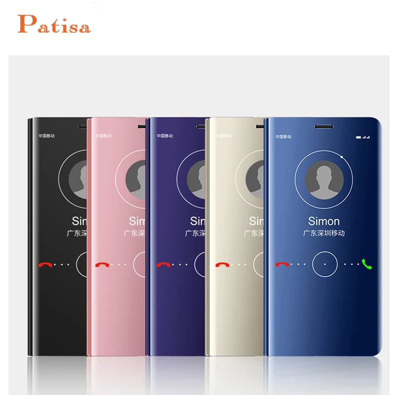 

Flip Protection Smart Leather Flip Stand Mirror Case for Huawei Mate 8 9 10 Pro Lite P8 P9 P10 Plus P20 Pro P20 P Smart Honor 10