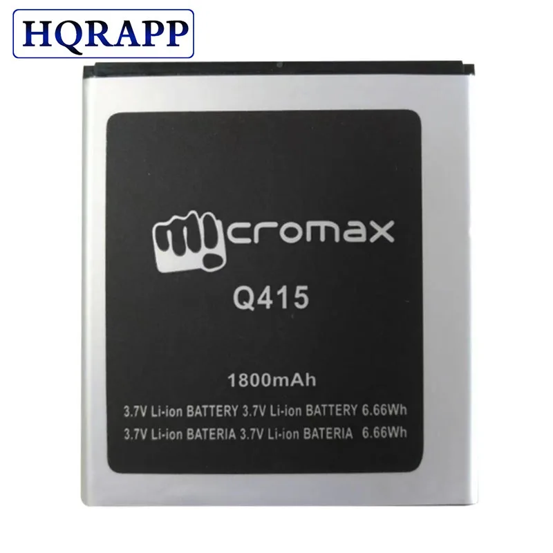 

100% New High Quality For Micromax Q415 Replacement Battery for Micromax Q415 mobile phone Battery Batteria