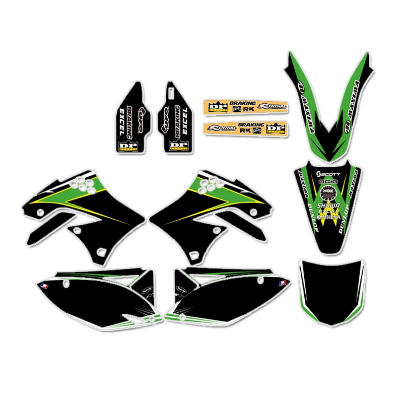 Наборы наклеек для Kawasaki KX450F KXF450 2009 2010 2011 2012 KX 450F KXF 450|sticker kit|decal kitdecal graphics |