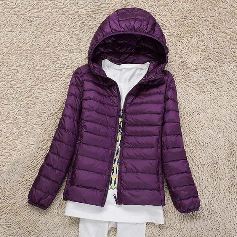 Koop 2018 Plus Size S 6XL 90% Witte Eend Donsjack Vrouwen Winter vrouwen Overjas Vrouwelijke Ultra Licht Herfst Hooded Down jas Jassen
