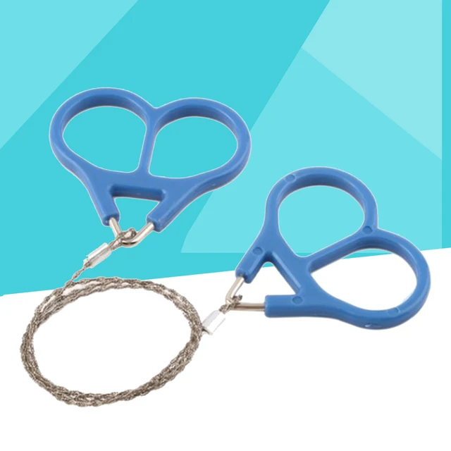 Mini Stainless Steel Wire Saw Ideal for Survival Gear Camping Hunting Tree Cutting Emergency Kit Tool Chain