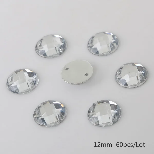 12MM 60PCS Clear