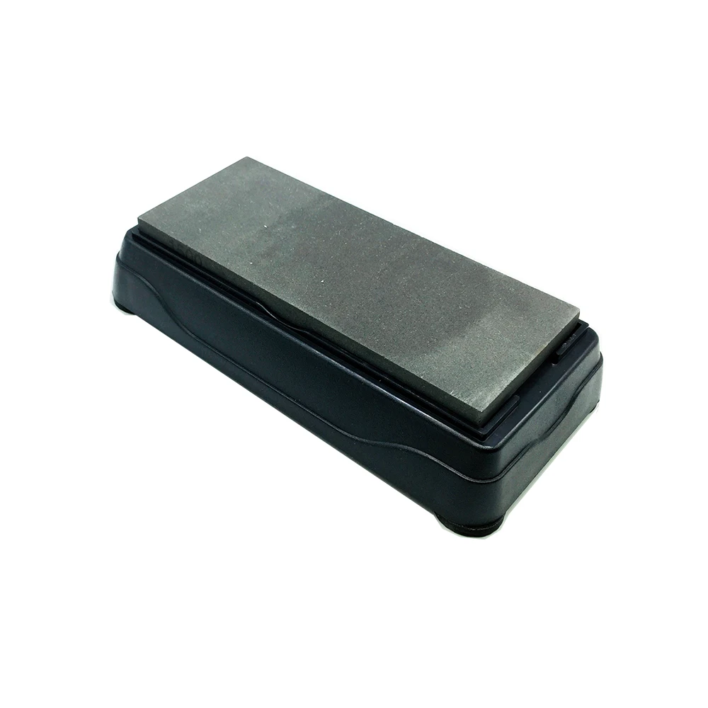 

800# Grit Black corundum whetstone for Knife sharpener Grinding system water Hone stone middle Grinder with Non-slip base