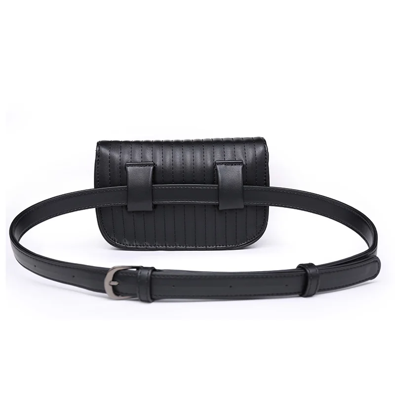 Casual Fanny Packs For Women Leather Waist Bag Fashion Rivet Belt Bag Phone Pouch Punk Belt Bags Purse Women Bag