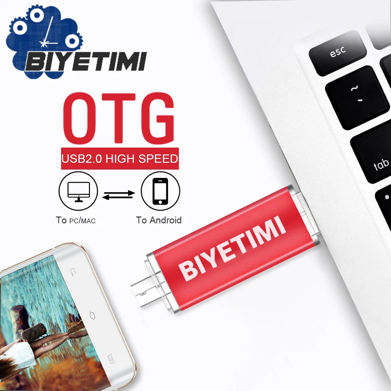 Новый 4 Гб до 128 otg flashdrive хранения usb memory stick u диск pen drive флешки флеш карта