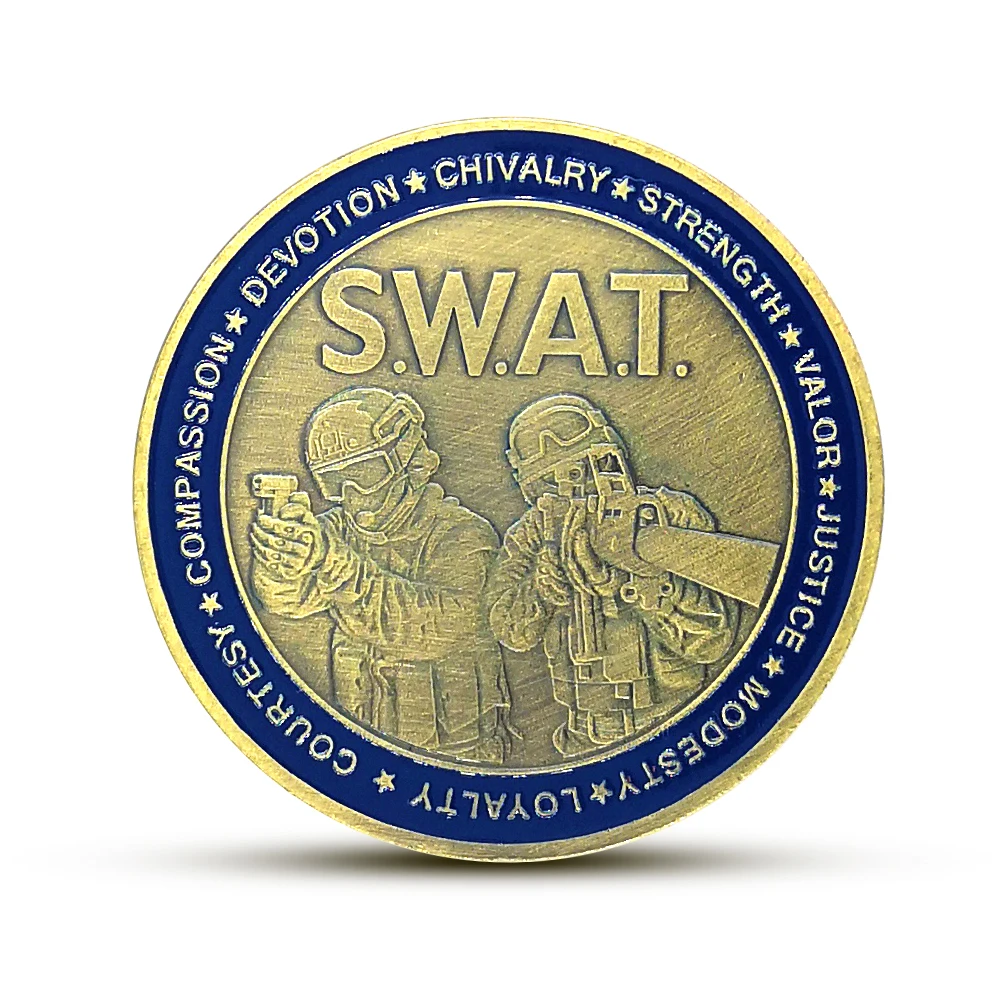 US S. W. A. T. Сейнт Джордж бронированный значок сувенирные монеты вызов Подарки